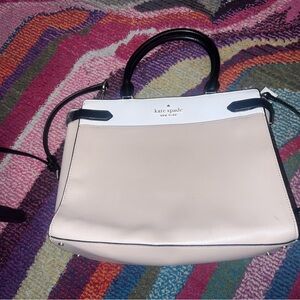 Kate Spade Cream and Black Satchel